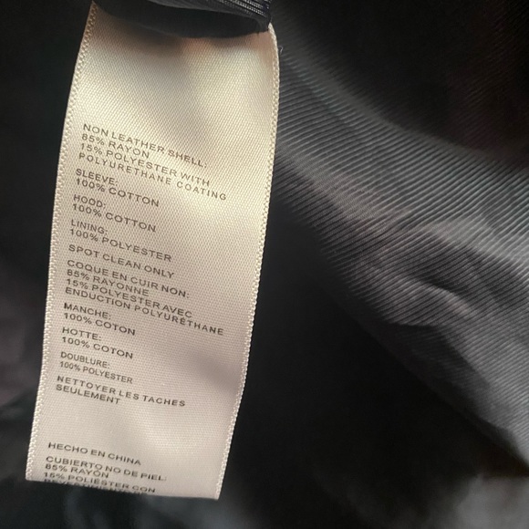 Urban Outfitters + Silence Noise: VEGAN LEATHER Fleece Moto Jacket | Siz… - Picture 7 of 7